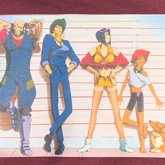 Men's Cowboy Bebop on Frank & Oak Sweatshirt in Burgundy Size Large - Picture 2 of 4